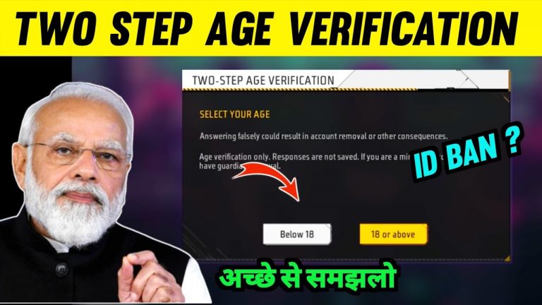 Free Fire Two Step Age Verification ! New Rule Age Verification Kya Hai ! 18+ Rule Free Fire Ob41