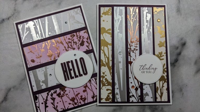 How to make simple cards using off-cuts of patterned paper.