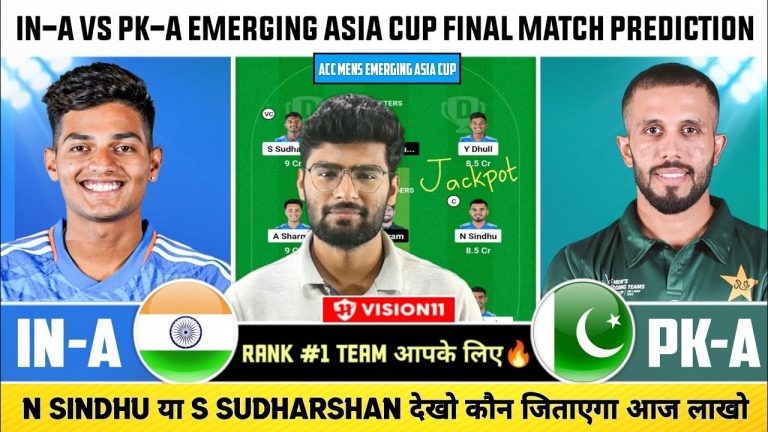 IND-A vs PAK-A Dream11, IN-A vs PAK-A Dream11 Prediction, India A vs Pakistan A Asia Cup ODI Dream11