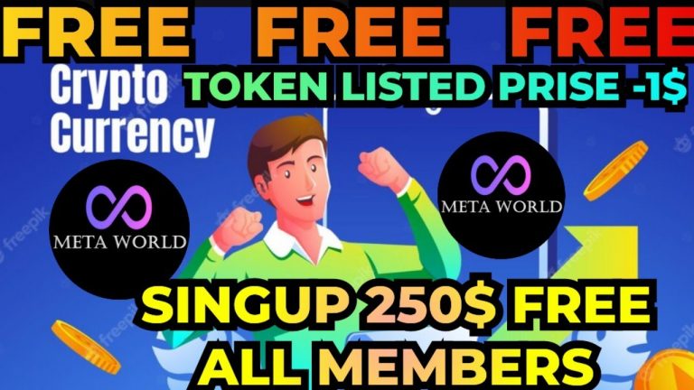 META WORLD CRYPTO BIG OPPORTUNITY ALL OVER THE WORLD FREE SINGUP 250$ EARN