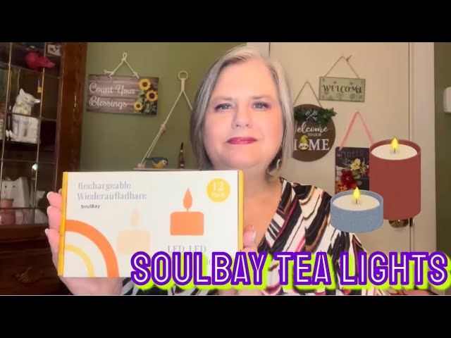 SOULBAY RECHARGEABLE TEA LIGHTS | 12 LED FLAMELESS CANDLES | 30% off right now!