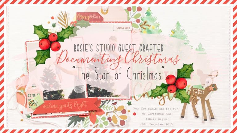 Scrapbooking Process | The Star of Christmas | Scraplift Challenge with Dearly Dee