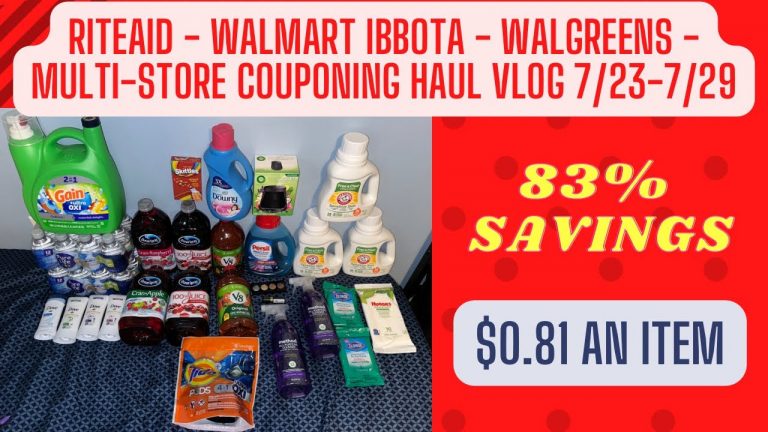 Several Store Couponing Haul 7/23-7/29 – Walmart Ibotta – RiteAid – Walgreens W Days Pick Up Vlog