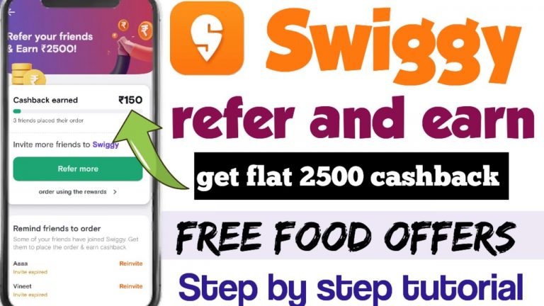 Swiggy refer and earn | swiggy mai refer kaise kare | swiggy free food offers | swiggy refer benefit