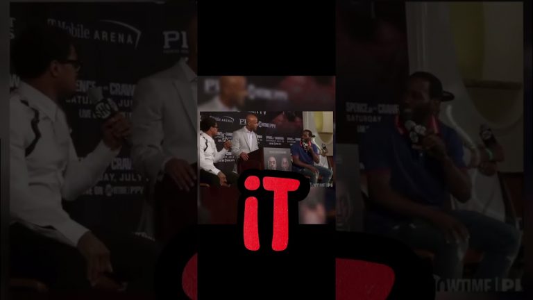 TERENCE CRAWFORD TELLS ERROL SPENCE IM GONNA BREAK THAT OTHER EYE SINCE YOU BROKEN