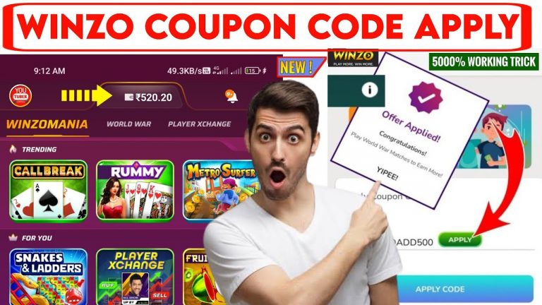 WINZO COUPON CODE || WINZO COUPON CODE 2023 TODAY || WINZO COUPON CODE TODAY || WINZO CODE || #WINZO