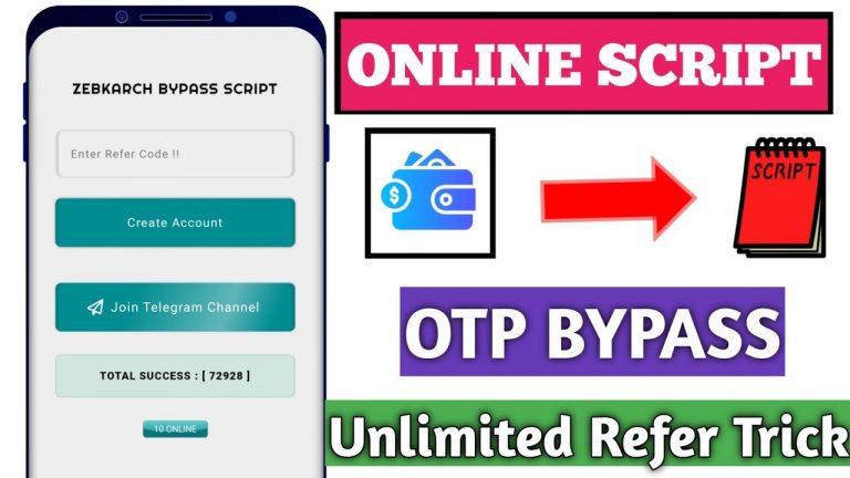 Zeb Kharch Script || Jeb Kharch Unlimited Refer Without OTP || 1 Click Unlimited Refer