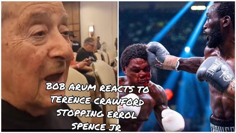 BOB ARUM REACTS TO TERENCE CRAWFORD DOMINANT WIN OVER ERROL SPENCE JR I TOLD YOU SO ERROL BASIC