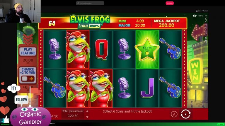 BONUS on NEW McLuck Game!!! Organic Gambler | Elvis Frog True Ways | McLuck