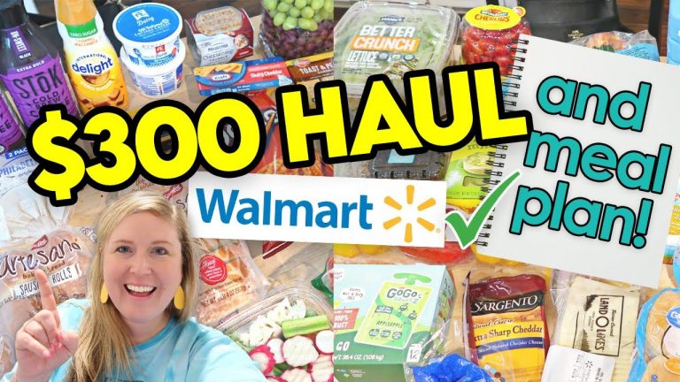 Back to School Weekly WALMART GROCERY HAUL! Family of four!