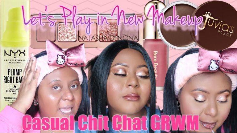 CHILL CHIT CHAT GRWM | NATASHA DENONA MINI STARLETTE PALETTE | TRYING NEW MAKEUP