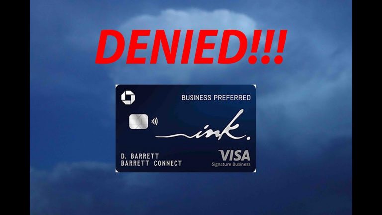 Chase Ink Business Preferred Denied!!