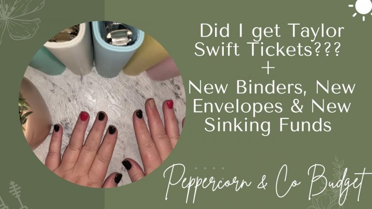 Did I get Taylor Swift Tickets? New Binders, New Envelopes & New Sinking Funds | Budgeting