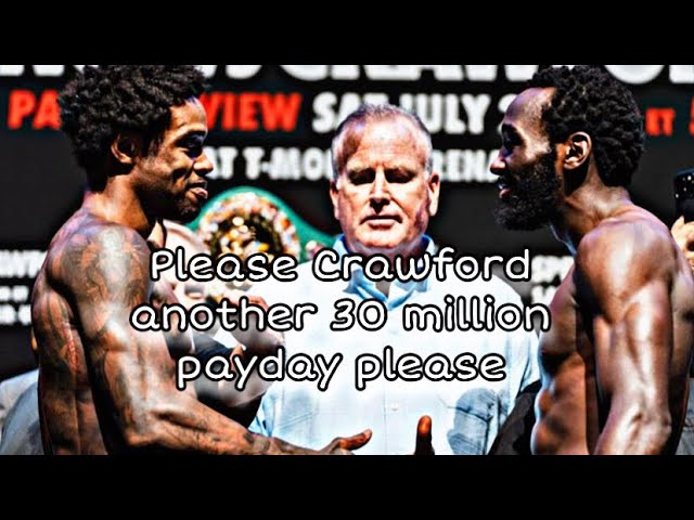 ERROL SPENCE JR BEGS FOR ANOTHER 30 MILLION DOLLAR PAYDAY PLEASE BUD CRAWFORD GIVE ME THE REMATCH