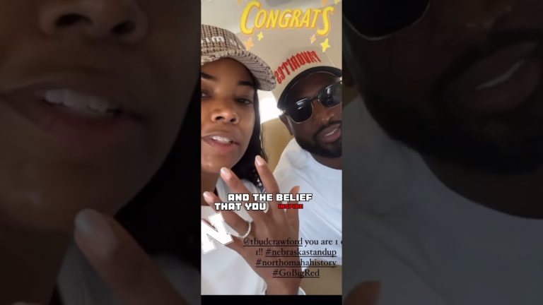 Gabrielle UNION AND DWADE CONGRATULATES TERENCE CRAWFORD YOU ARE A HALL OF FAMER AND GREAT BUD