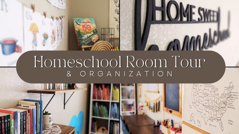 HOMESCHOOL ROOM TOUR & ORGANIZATION *Part 1: See inside our homeschool room and supply organization