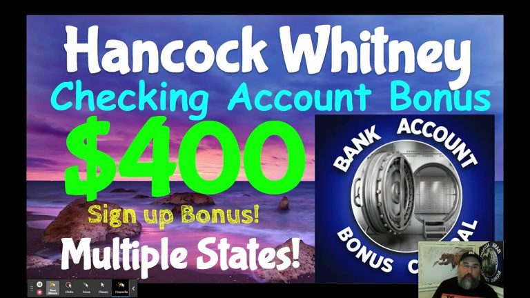 Hancock Whitney $400 Checking Account Bonus! Multiple States! Limited Time! (uploaded twice my bad)