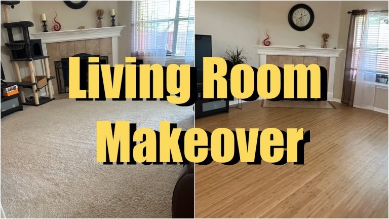 LIVING ROOM MAKEOVER/CHANGE CARPET TO HARDWOOD FLOOR