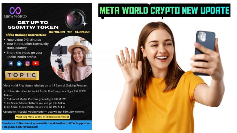 META WORLD CRYPTO NEW UPDATE 550 MTW TOKEN FREE FACE VIDEO