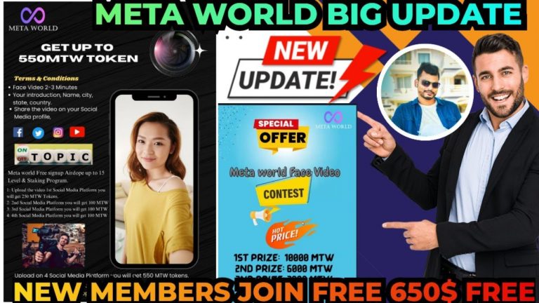 META WORLD CRYPTO NEW UPDATE BY MR ZABED SIR CEO NEW FACE VIDEO CONSENT 550 MTW FREE ALL MEMBERS