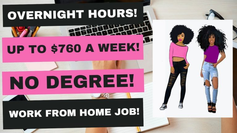 Overnight Up To $760 A Week Work From Home Job No Degree Remote Jobs Make Money Online Wfh Jobs