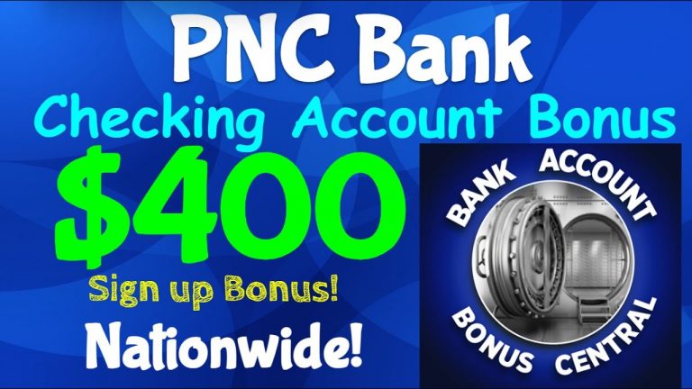 PNC $200 or $400 Personal Checking Account Bonus! Nationwide Offer! Get Paid for your Direct Deposit