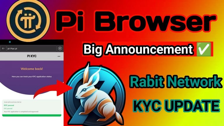 Pi Networks – Pi Browser Big Announcement | Rabit Networks New Update | pi Networks update #touch