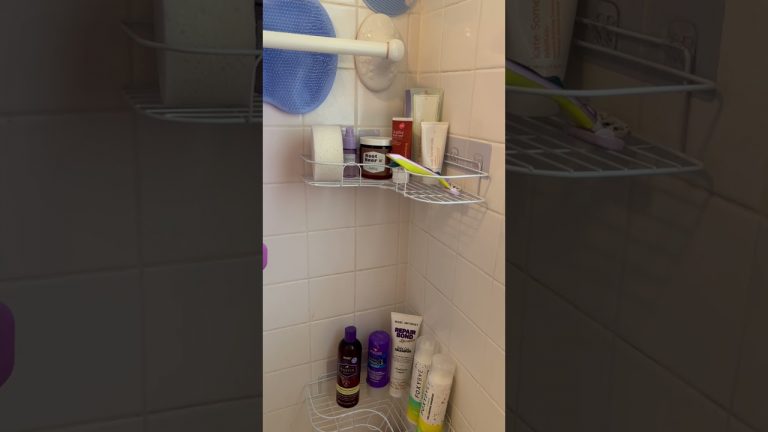 TEMU BATHROOM CORNER SHELVES | EASY INSTALL | UNDER $10! #temu