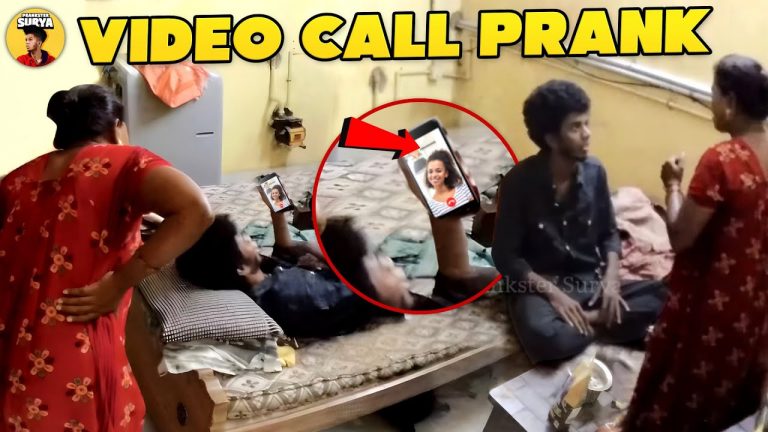 VIDEO CALL PRANK ON MOM | Prankster Surya