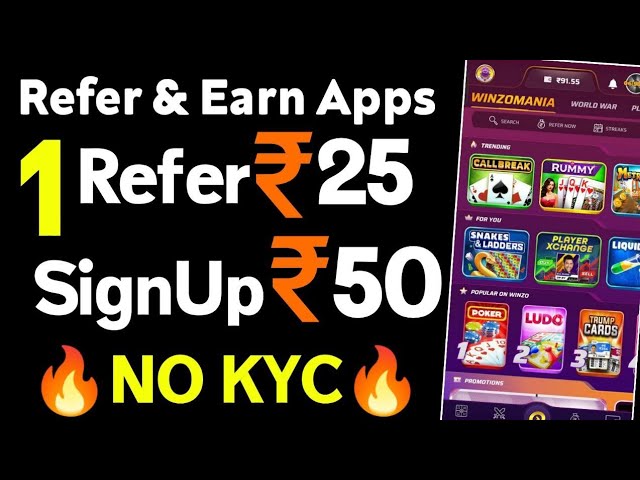 1Refer = 25 | Refer And Earn App Today | Refer And Earn App || Best Refer Earn App ||