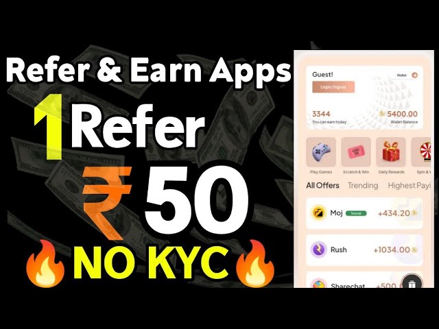 1Refer = 50 | Refer And Earn App Today | Refer And Earn App || Best Refer Earn App ||