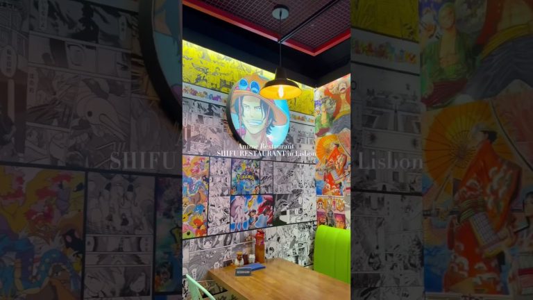 Anime restaurant for delicious Japanese food in Lisbon – SHIFU RESTAURANT #shorts #anime #lisbon