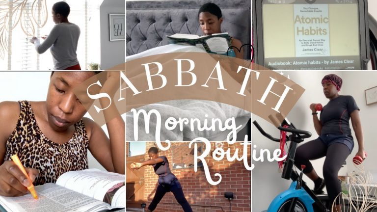 CHRISTIAN GIRL MORNING ROUTINE my cozy, slow & relaxing morning ~Sabbath silent vlog~