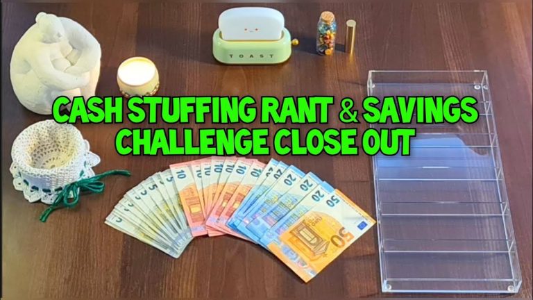 FINAL SAVINGS CHALLENGE STUFFING FOR AUGUST! August Week 4 Cash Stuffing