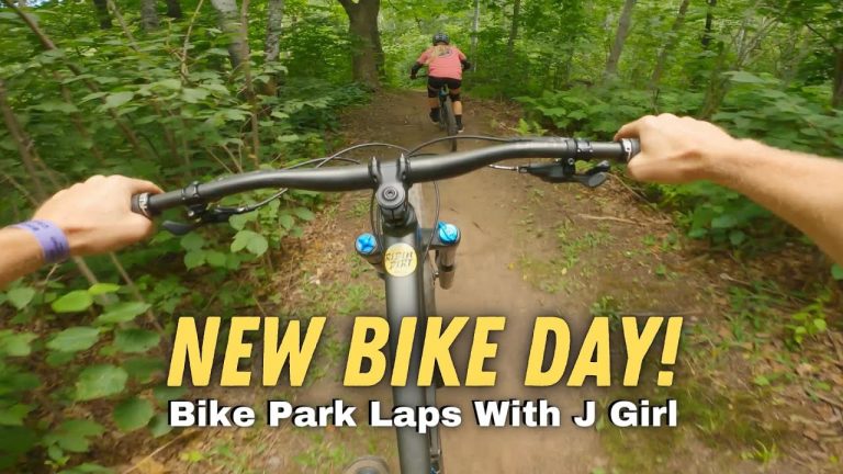 NEW BIKE DAY! Shreddin’ The Bike Park With J Girl – (Sneak peak of Afton too)