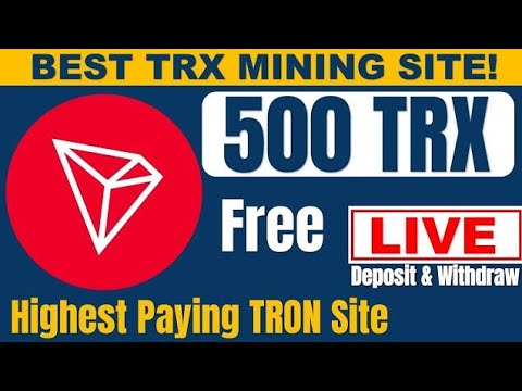 New TRX Earning Website 2023 | TRX Platform withdrawal proof 2023 l Sign up to receive 40000TRX ||