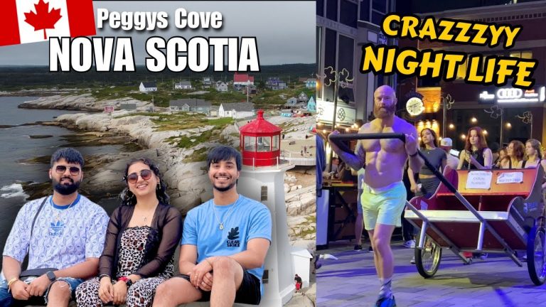 Nightlife of Downtown Halifax | His First Time Exploring Peggys Cove | Nova Scotia Canada