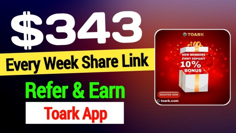 Refer & Earn Weekly $343 | Toark Earning App | Taork Trading