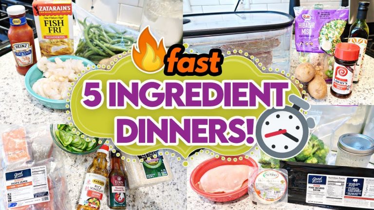 SIMPLE 5 INGREDIENT Recipes to get Dinner on the table FAST!