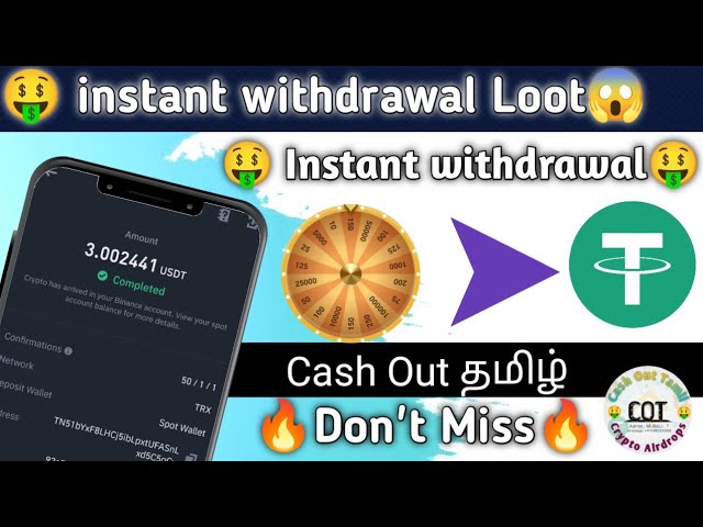 instant withdrawal free crypto airdrop tamil | earn free crypto tamil