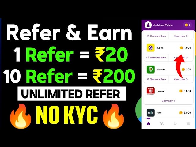 1Refer = 20 | Refer And Earn App Today | Refer And Earn App || Best Refer Earn App ||