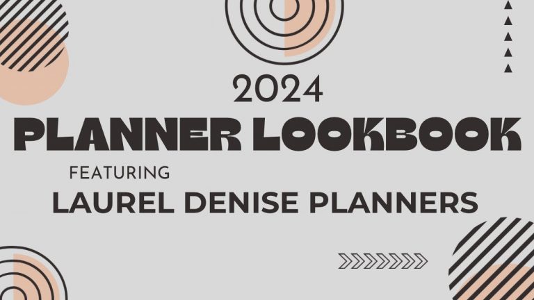 2024 Planner Lookbook: Laurel Denise Panners | New Horizontal Size + Project Planner