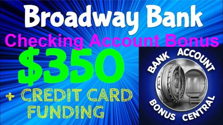 Broadway Bank $350 Checking Account Bonus! Credit Card Funding! The Infinite Loop video!