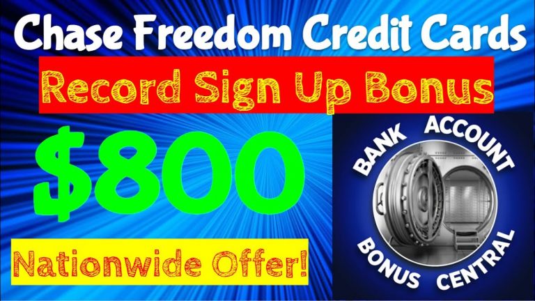 Chase Freedom Flex Freedom Unlimited RECORD $800 Sign up bonus! Limited Time Offer!