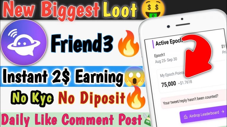 Earn $20 Free AirdropNew Crypto Loot | Friend 3 AirdropFree Airdrop | Crypto Loot Friend3 Loot