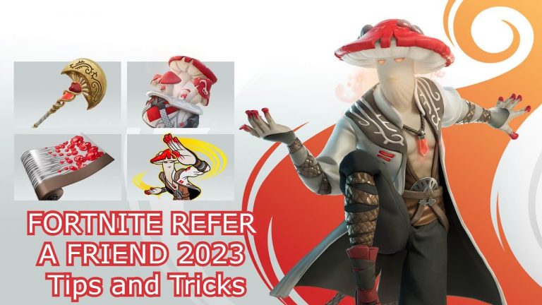 FORTNITE REFER A FRIEND 2023 TIPS AND TRICKS FOR TASKS #1-5?! (Fortnite Mushroom Shinobi Set)