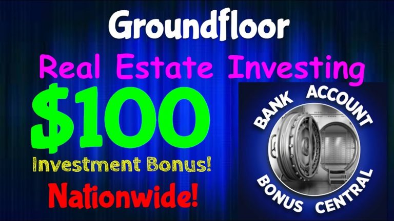 Groundfloor $100 Real Estate Investing Bonus! Nationwide offer! The BEST REAL ESTATE INVESTMENT!