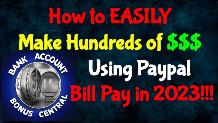 How to Make Hundreds of Dollars $$$ by using PayPal Bill Pay in 2023! #sidehustle