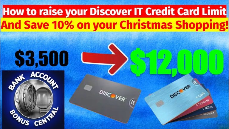 How to raise your Discover IT Credit Card Limit and Save 10% on your Christmas Shopping in 2023!