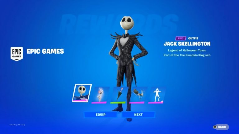 JACK SKELLINGTON SKIN RELEASE DATE IN FORTNITE ITEM SHOP!